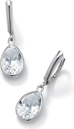 Palm Beach Jewelry Birthstone.925 Sterling Silver Drop Earrings
