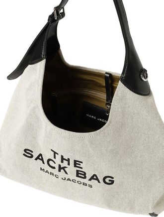 Marc Jacobs Womens Shoulder Bag Grey Cotton - Shoulder-Bags
