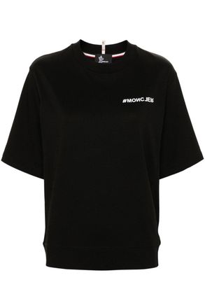 Moncler WOMENS REGULAR FIT BRANDED COTTON T SHIRT Size: M, co