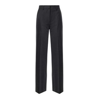 ottod'Ame Rechte broek - Dames - Broeken - Zwart - Maat: S Wol