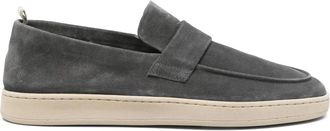 Officine Creative suede loafers - men - Calf Suede/Calf Leather/Rubber - 44 - Grey