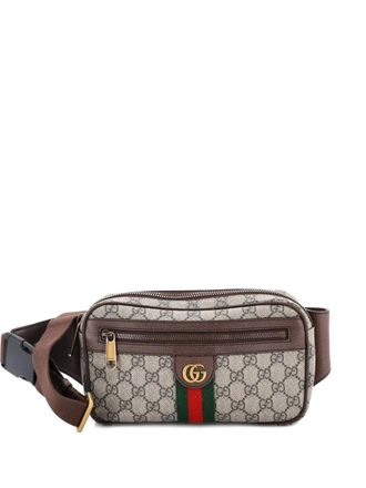 Gucci Ophidia GG Coated Canvas Medium belt bag - women - Fabric - One Size - Brown