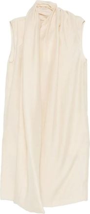 Toteme attached-scarf dress - Neutrals