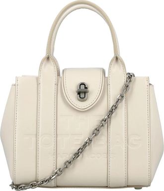 Marc Jacobs Witte Leren Mini Tote Handtas - Dames - Handtassen - Wit - ONE Size - Leer - Tassen