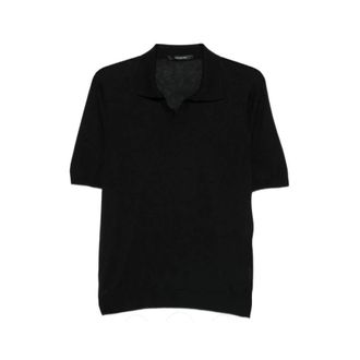 Tagliatore Polo Shirt - male - Tagliatore - Polo Shirts - Black - 2XL - Tops
