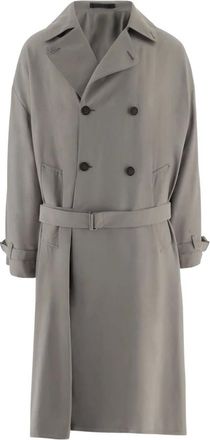 Giorgio Armani Hombre, Abrigos, Gris, Talla: L