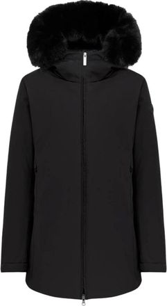 Colmar Waterdichte Donsjas met Bont - Dames - Parka Jassen - Zwart - S - Jassen