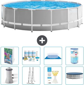 Intex Piscina Prism Frame Redonda - 457x122 Cm - 9-piezas S556