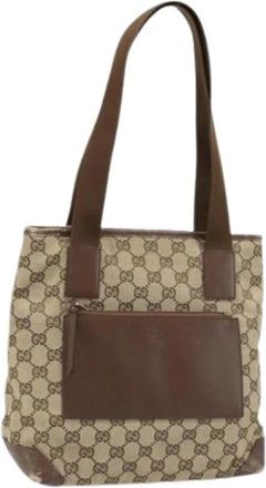 Gucci Pre-owned Tote Bags, female, Beige, Size: ONE SIZE Pre-owned Vintage Tote Bag