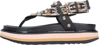 Ash Ash, Schoenen, Dames, Veelkleurig, 36 EU, Leer, UNO 01 Platte Sandalen