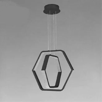 Trade Shop Trade Shop - Copy Of Lampadario A Sospensione Led 48w Esagonale Effetto Cristallo Moderno Bianco 31838