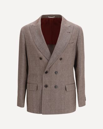 Brunello Cucinelli Double-breasted tailored Jacket Male 46