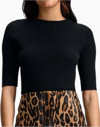 Veronica Beard Emil Pullover In Black