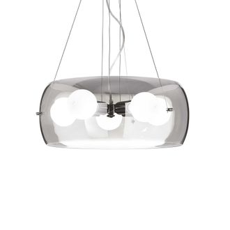 Netlighting Audi 5 Light Round Ceiling Pendant Grey Smokey E27