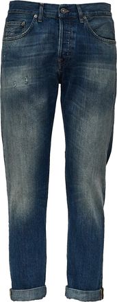 Dondup Icon Relax Regular Fit Jeans in 12.5 Oz Cross Rigid Denim