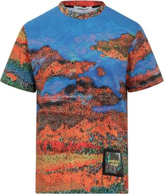 AMBUSH Blue Printed Crew Neck T-Shirt
