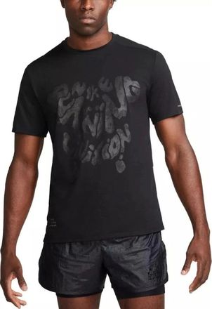 Nike Mens Nike Rise 365 Black T-Shirt - Size: 40