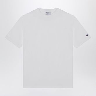 Champion White Cotton Crew Neck T Shirt