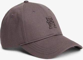 Tommy Hilfiger Mens Embroidered Monogram Baseball Cap - Grey