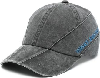 Versace Jeans Couture logo-embroidered cap - Black