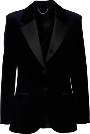 Victoria Beckham Chaqueta Sastre de Botonadura &Uacute;nica - Jackets - Mujer - Azul - 2XS