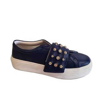 Verofatto Womens Couro Viena Sneaker In Navy