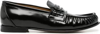 Fendi Scrunch Loafers - Dames - Loafers - Zwart - 38 EU - Leer - Schoenen
