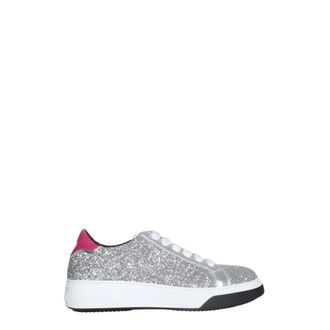 Dsquared2 Glitter Sneakers met rubberen zool - Dames - Schoenen - Grijs - Maat: 35 EU Leer