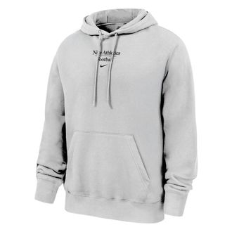 Nike Mens Club Fleece Football Pullover Hoodie in White | M31233FB25-WHT