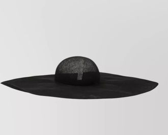 Junya Watanabe dome crown sheer texture wide brim hat