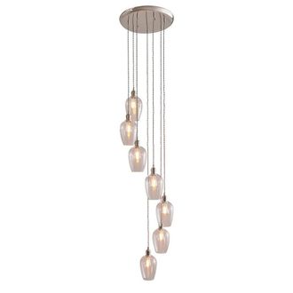 Netlighting Livorno Cluster Pendant & Glass 7 x 10W LED E27 in Grey
