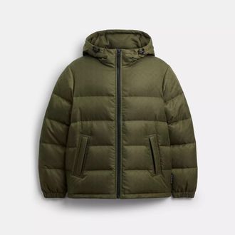 Coach Tonal Signature Down Jacket