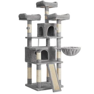 FEANDREA &Aacute;rbol para gatos xxl de 169 cm de color gris