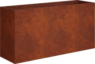 vidaXL Macetero De Jard&iacute;n Oxidado 100 X 30 X 40 Cm Acero Oxidado Vidaxl