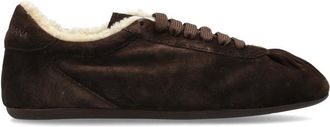 Dolce & Gabbana Ballet Suede Sneakers - Dames - Sneakers - Bruin - 40 EU - Leer - Schoenen