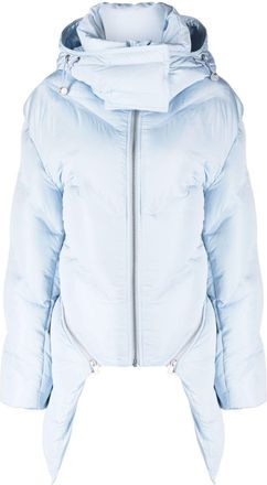 Dion Lee Welded convertible puffer jacket - women - Duck Down/Polyester/Polyester/Duck Feathers - S - Blue