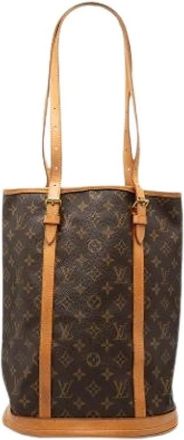 Louis Vuitton Pre-owned Bucket Bags, female, Brown, Size: ONE SIZE Pre-owned Bucket GM