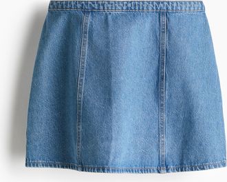 H&M Minijupe in A-Linie - Blue