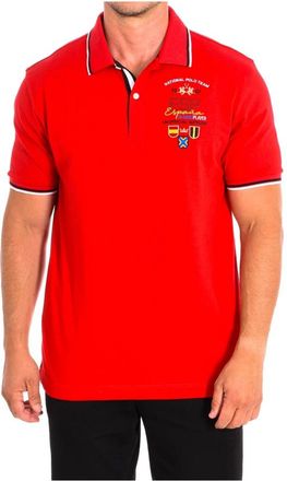 La Martina Polo Shirt met Korte Mouwen - Heren - Polos - Rood - S - Katoen - Tops