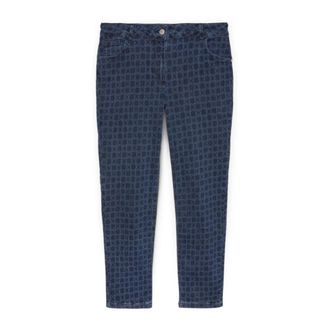 Elena Miro Dames, Jeans, Blauw, Maat: 3XL Katoen