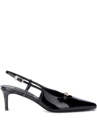 Philipp Plein pointed-toe heels pumps - women - Calf Leather/Calf Leather/Calf Leather - 38 - Black