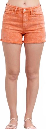 Judy Blue Gameday Shorts In Peach