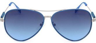 adidas Unisex Blue Pilot Sunglasses OR0085