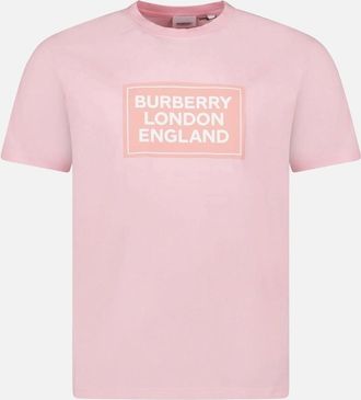 Burberry Womens Burberry Margot London England Logo T-Shirt Pink - Size: 10/8