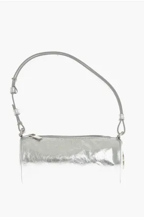 Off-white Laminated Leather Bowling Bag TORPEDO size One Size