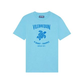 Vilebrequin Hombre, Camisetas, Azul, Talla: M