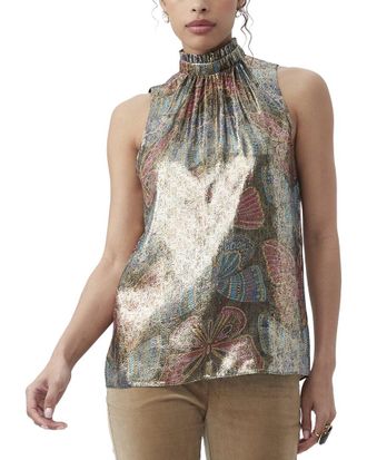 Trina Turk Rissa Silk-Blend Top