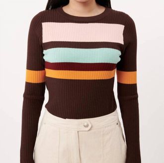 FRNCH Malice Sweater In Chocolat