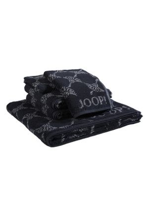 Joop Frottierset, Schwarz, Textil, 5-teilig, Abstraktes, Oeko-Tex Standard 100, saugf&auml;hig, Aufh&auml;ngeschlaufe, strapazierf&auml;hig, angenehm weich, hochwertige Q