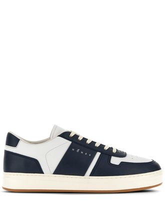 Hogan White Minimalist Nappa Leather H-TV Sneakers